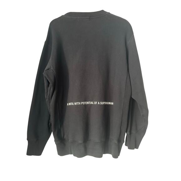 AMBUSH BLACK '19 LOGO Black Crewneck Sweatshirt Size 2 - Picture 2 of 7